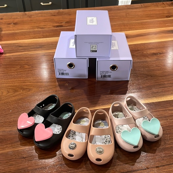 3 pairs of Baubles and Soles Mary Janes